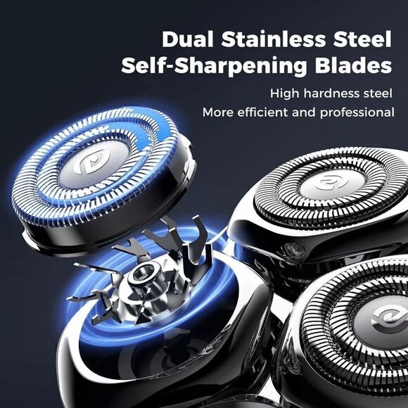 2IN1 Electric Razor for Men Magnetic Electric Shaver Beard Built-in Nose Trimmer - Picture 3 of 6